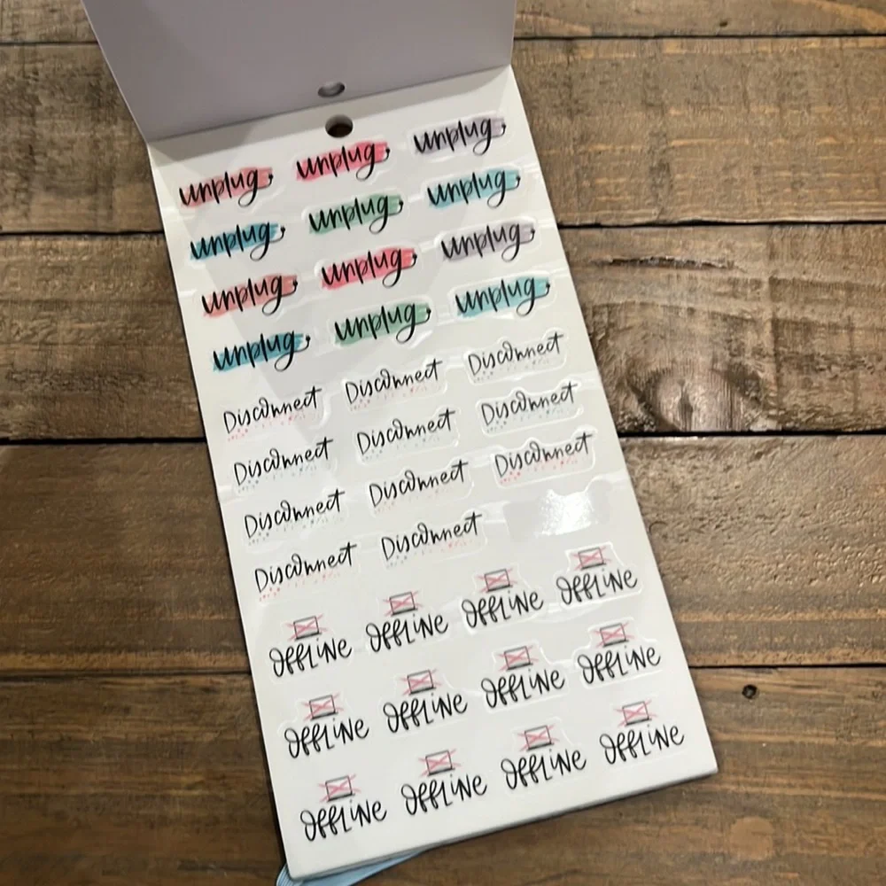 The Happy Planner Digital Detox sticker sheets